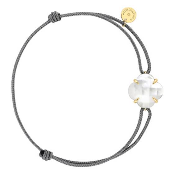Collier Ras Du Cou En Nacre Gris - 2 Cordons Ajustables - Neuf Avec étiquettes
