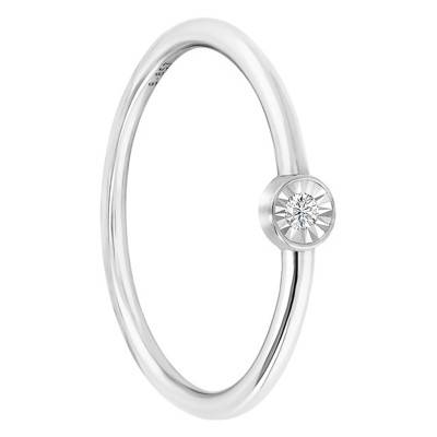 Bague diamant, Or Blanc 750 et argent - My Little Diamond