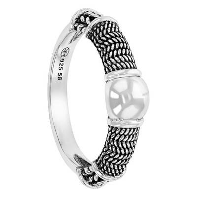 Bague argent peau serpent - Naïades