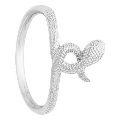 Sterling Silver Snake Head Ring - Naïades