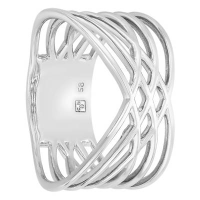 Bague argent 925 liens - Naïades