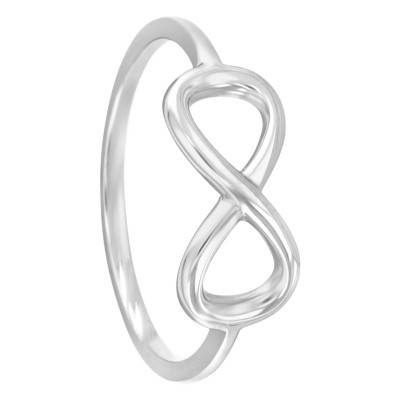 Bague Infini, Argent 925 Rhodié - Naïades