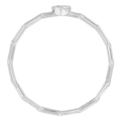 Bague Maille & Oxyde de Zirconium, Argent 925 - Naïades