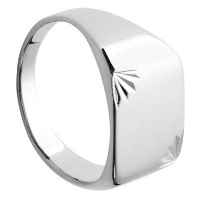 Chevalière Argent 925 Rhodié - Naïades