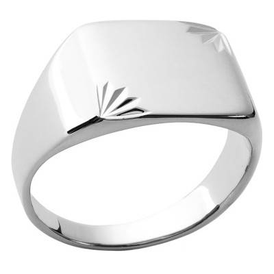 Chevalière Argent 925 Rhodié - Naïades