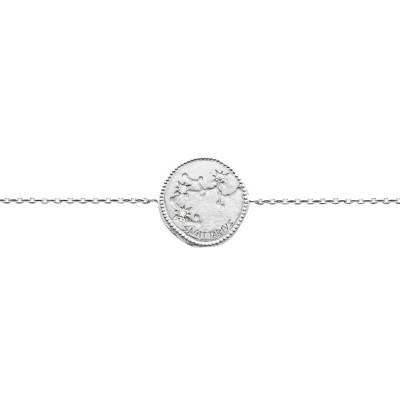 Bracelet Signe Astrologique Sagittaire Argent & Oxydes, Longueur 18 cm - Naïades