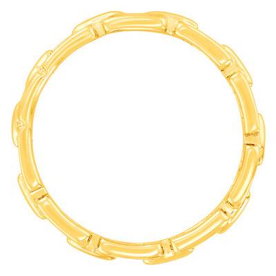 Bague Maille Carrée Plaqué Or - Naïades