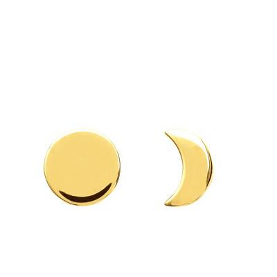 Boucles d'Oreilles Duo Astral Plaqué Or Jaune - Naïades
