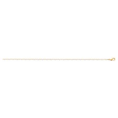White Miyuki Pearl 750 Yellow Gold-Plated Bracelet, 18 cm - Naïades