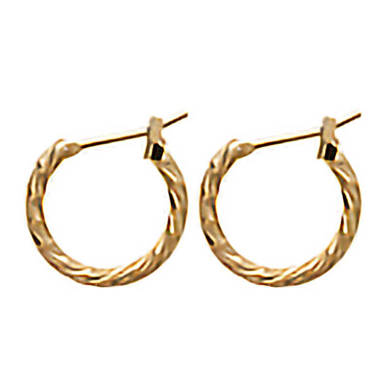 750/1000 Gold-Plated Hoop Earrings - Naïades
