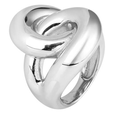 925 Silver Vérona Interlocked Rings Ring - Una Storia