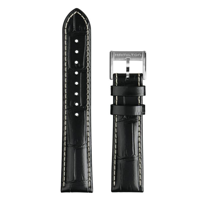 Khaki Field Murph Watch Strap Black 20mm H690000143 - Hamilton