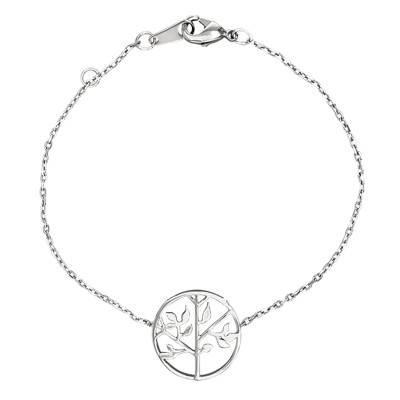 Silver Tree of Life Bracelet, Length 18 cm - Naïades
