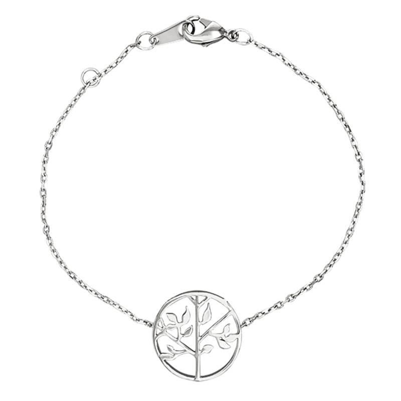 Silver Tree of Life Bracelet, Length 18 cm - Naïades