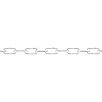 Bracelet maille rectangulaire, argent rhodié 925, Longueur 18 cm, Largeur 7 mm - Naïades