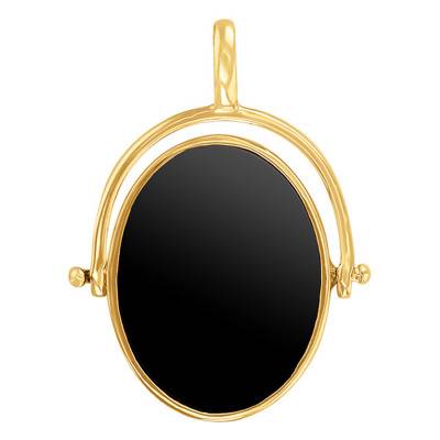 Pendentif plaqué or & émail - Naïades