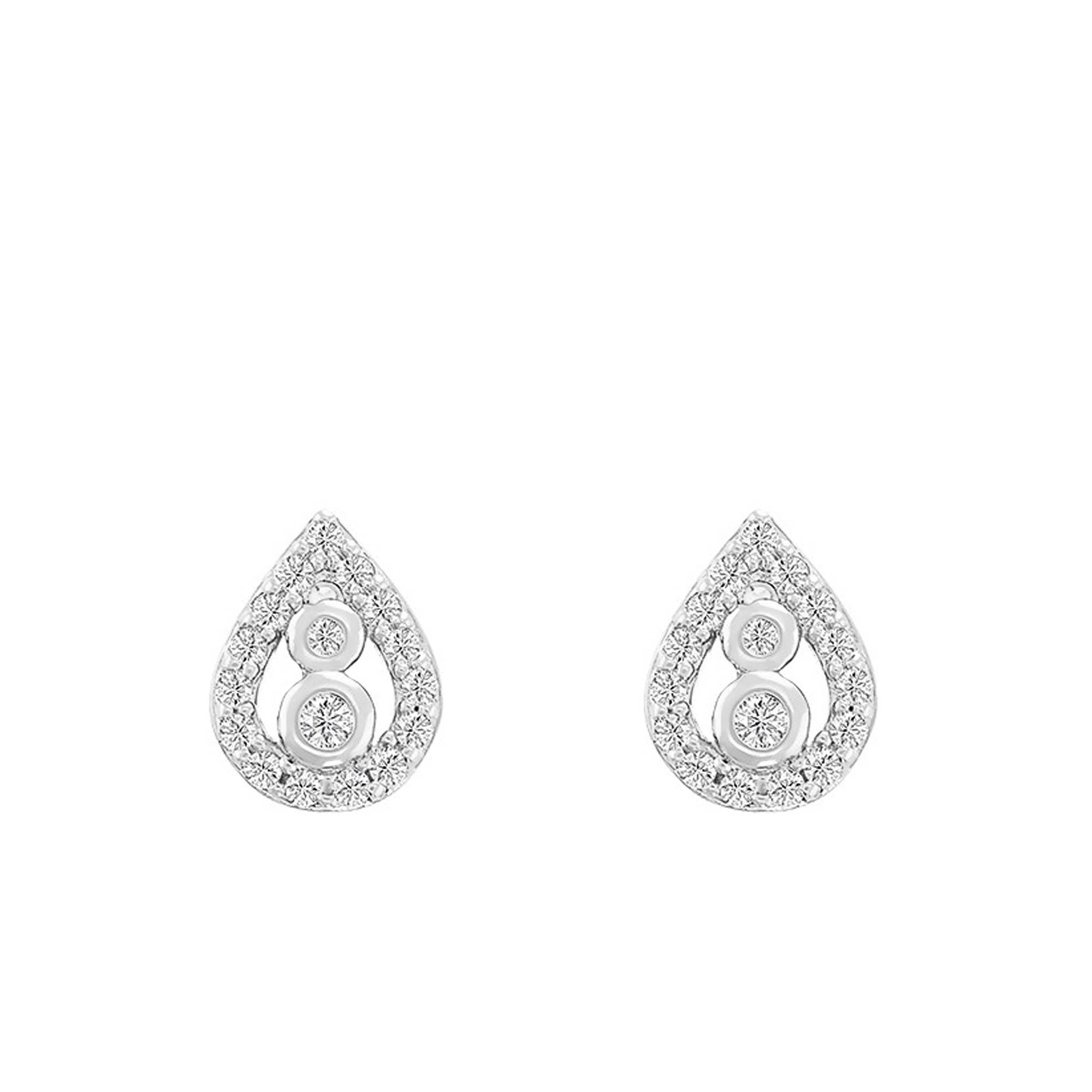 Boucle D'oreilles Argent 925ème 'goutte