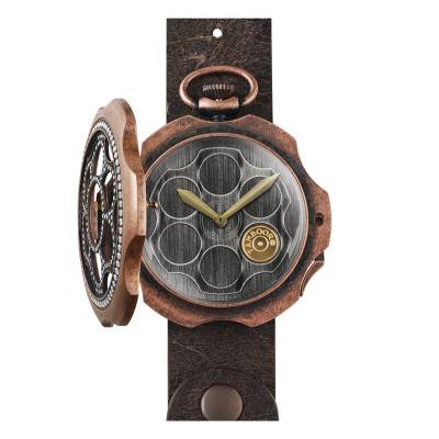 Montre One Shot Dirty Bronze Zirconia TB-100-BR-ZW-SL-CP - Tambooro