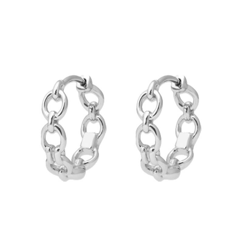 925/1000 Silver Hoop Earrings, 18 mm Diameter - Naïades