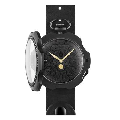 Montre à Gousset Tattoo Black Zirconia TB-101-BK-ZB-BK-CP - Tambooro