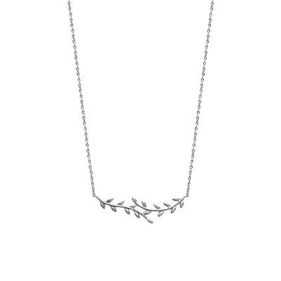 Collier Feuilles Argent 925, Longueur 45 cm - Naïades