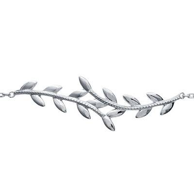 Collier Feuilles Argent 925, Longueur 45 cm - Naïades
