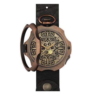 Montre à Gousset Tattoo Dirty Bronze TB-101-BR-SL-CP - Tambooro