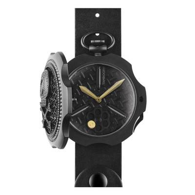 Montre à Gousset Bullet Black Zirconia TB-102-BK-ZB-BK-CP - Tambooro