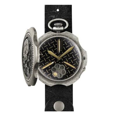 Montre à Gousset Bullet Dirty Silver Zirconia TB-102-SL-ZW-SL-CP - Tambooro