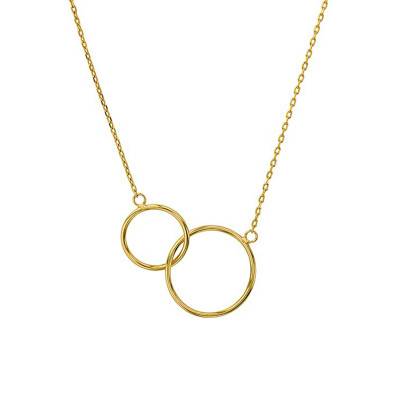 Collier or plaqué just the two of us, Longueur 40 cm - Naïades