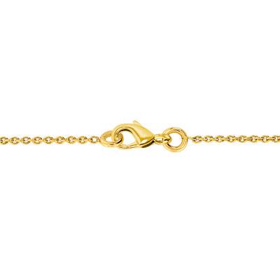 750/1000 Yellow Gold & Drilled 4 mm Sapphire Bracelet, Length 14 cm to 17 cm - Ocarat