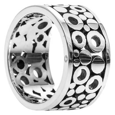 Bague homme cercles argent - Orus Bijoux