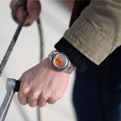 Montre 2001 Reverse Orange 2001BKOR.AC - Squale
