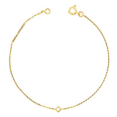 750/1000 (18K) Yellow Gold Nano Cube Bracelet, 19 cm Length - Pascal MORABITO