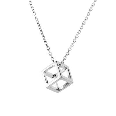 925 Silver Quadrature Necklace, Length 44 cm - Pascal MORABITO