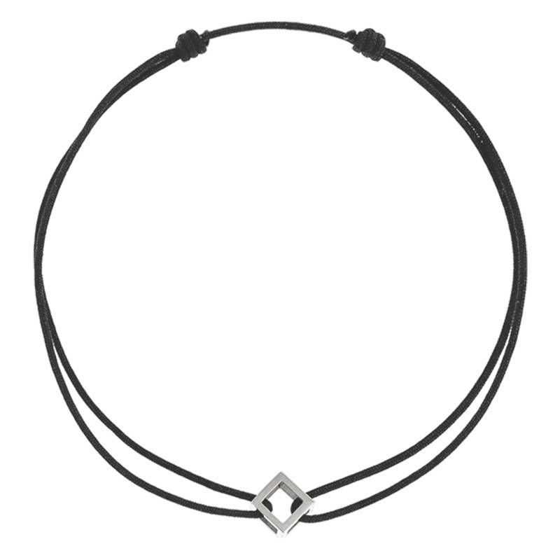 White Gold Mini Quadrature Cord Bracelet - Pascal MORABITO