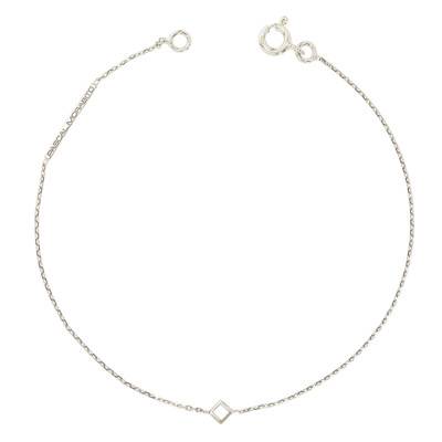 Bracelet Nano Cube Or Blanc, Longueur 19 cm - Pascal MORABITO