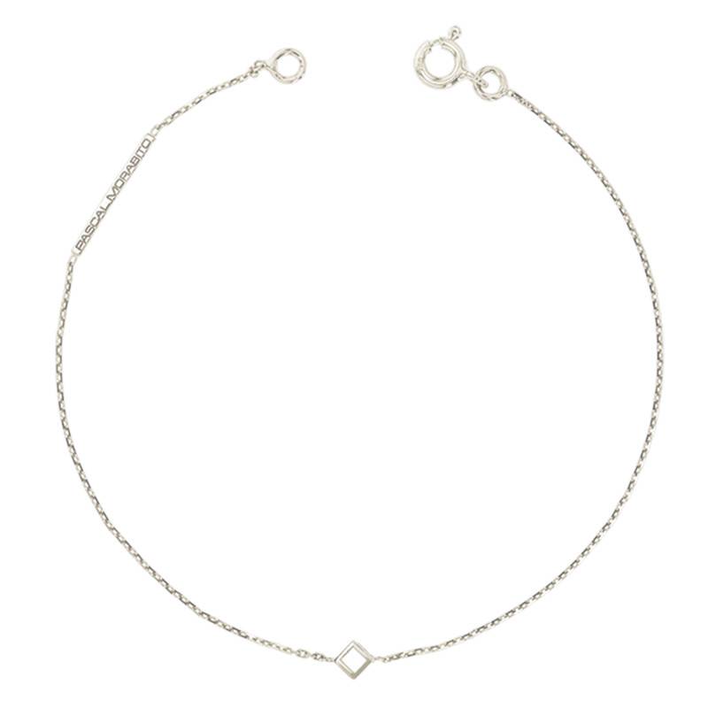 White Gold Nano Cube Bracelet, Length 19 cm - Pascal MORABITO
