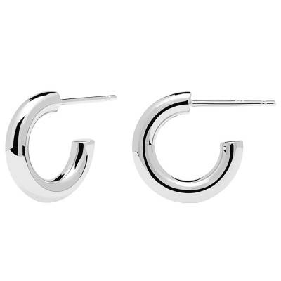 Boucles d'oreilles en argent Mini Cloud, Diamètre 14 mm - AR02-376-U - Pdpaola