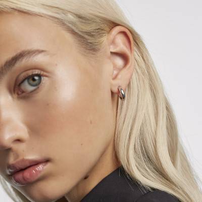 Boucles d'oreilles en argent Mini Cloud, Diamètre 14 mm - AR02-376-U - Pdpaola