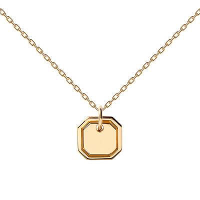 Collier Octet Plaqué Or CO01-435-U, Longueur de 40 à 50 cm - Pdpaola