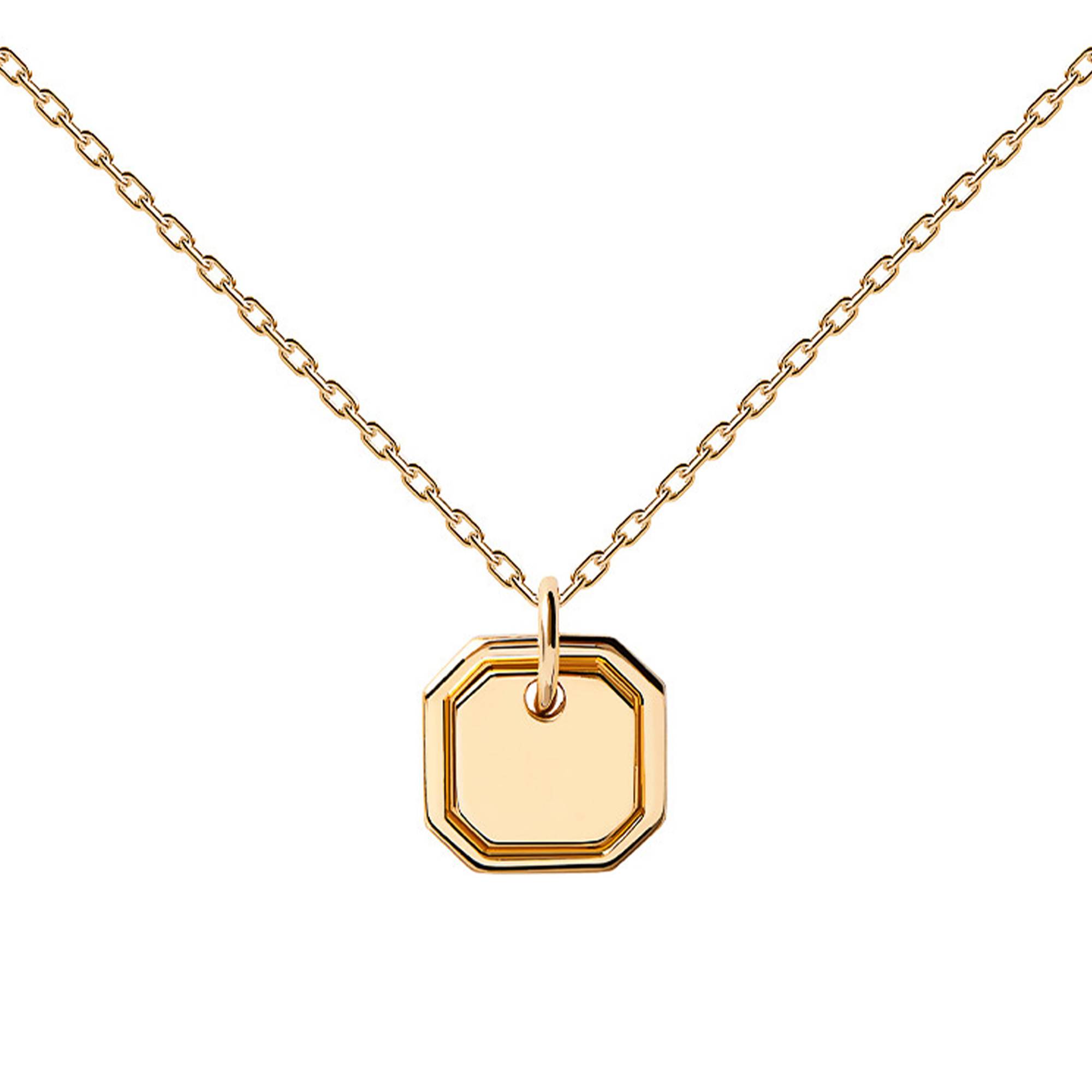 Octet Gold-Plated Necklace CO01-435-U - Pdpaola - Ocarat
