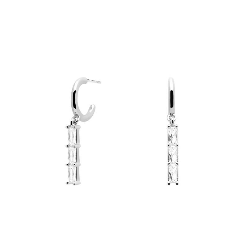 Binti Silver Hoop Earrings, Diameter 10 mm - AR02-120-U - Pdpaola