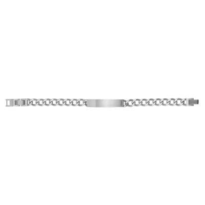 Steel Habib ID Bracelet, 19 cm Length, 8 mm Width - Phebus