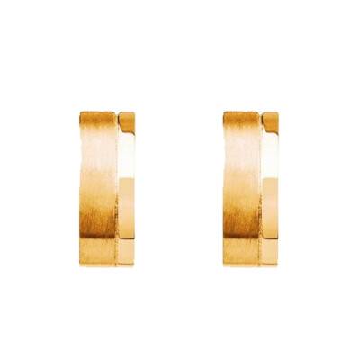 Créoles Diego Acier Doré, Diamètre 13 mm - Phebus