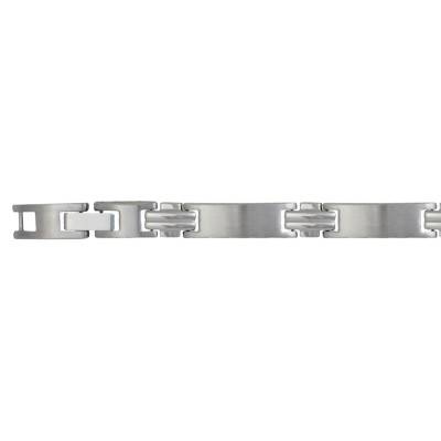 Joachim Steel Bracelet, 19.5 cm to 21 cm - Phebus