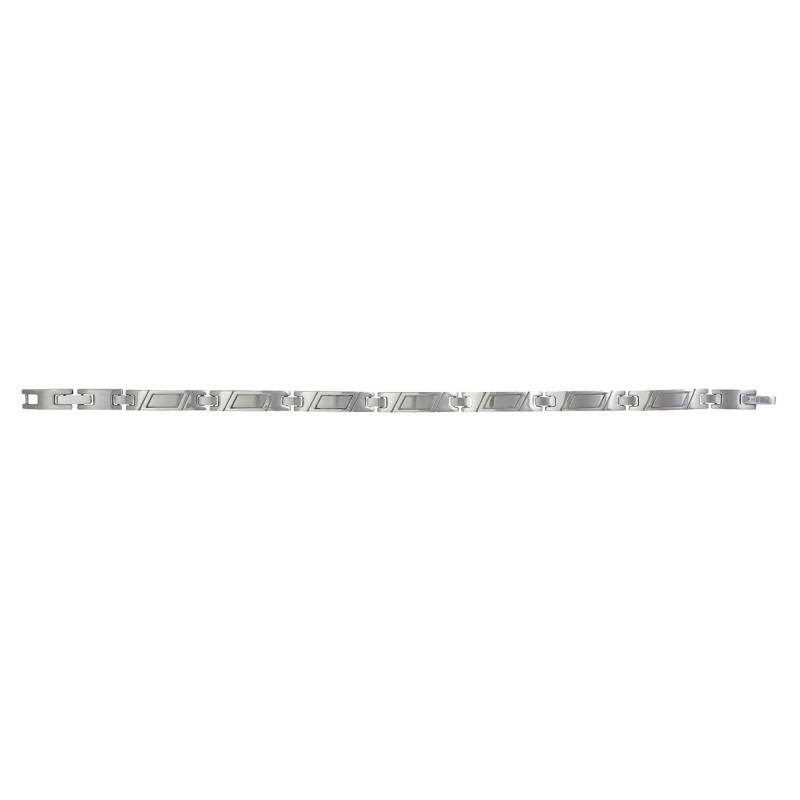 Lars Steel Bracelet, 10 mm Width, 18 cm to 19.5 cm - Phebus