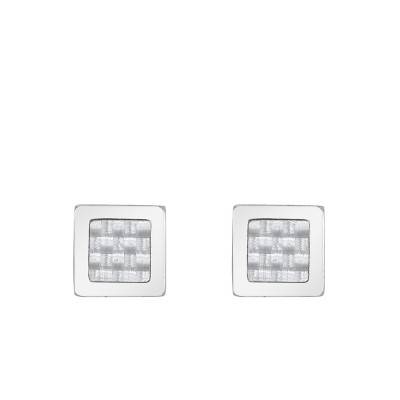 Cédric Steel Square Stud Earrings - Phebus