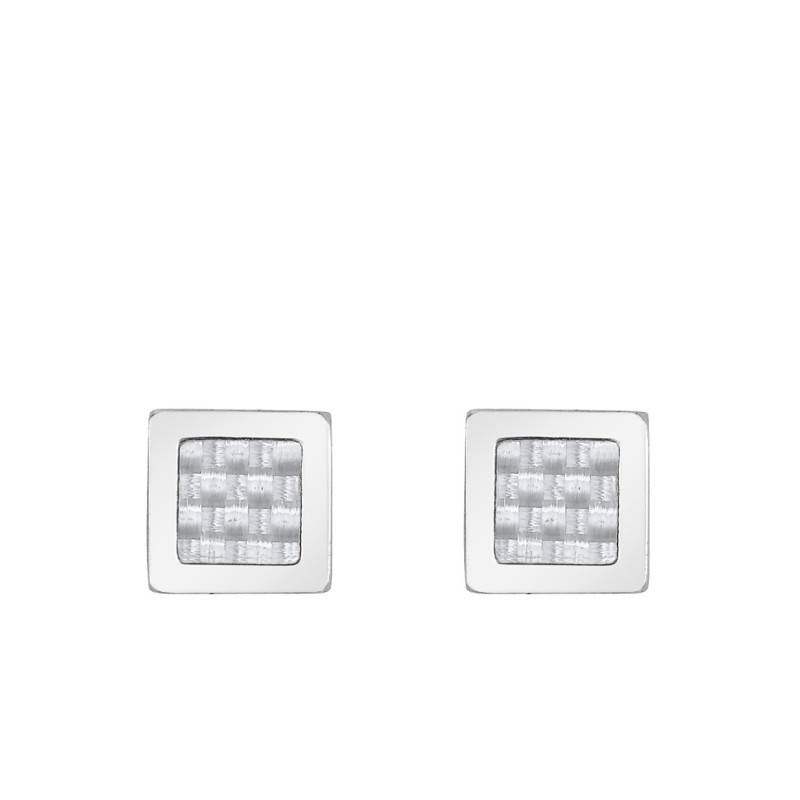 Cédric Steel Square Stud Earrings - Phebus