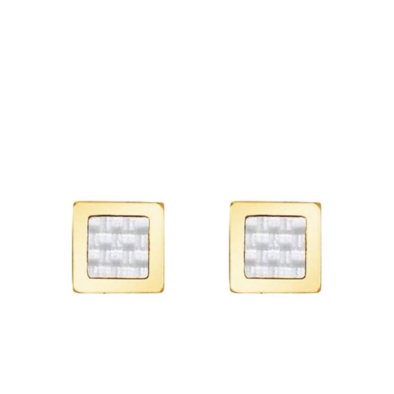 Gold Steel Cédric Stud Earrings - Phebus